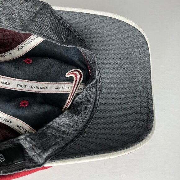 Nike Golf Red Hotel Logo Adjustable Hat Cap - Picture 7 of 8
